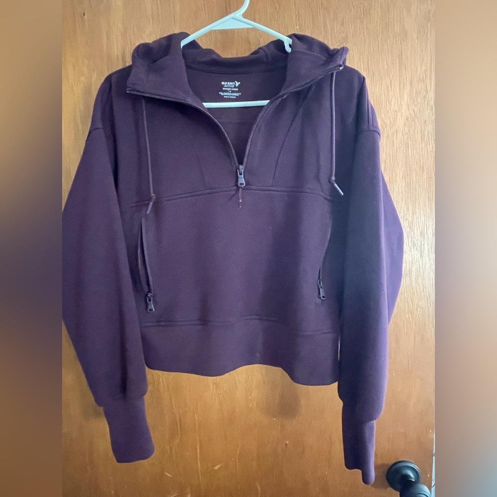 Old Navy maroon jogger and pullover set
